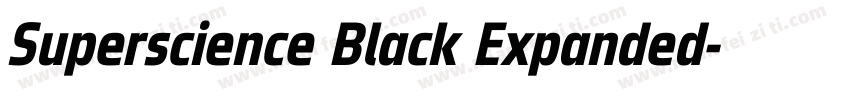 Superscience Black Expanded字体转换